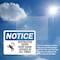 Signmission Restricted Entry Keep Door Locked OSHA Notice Sign, Plastic, 14in W x 10in L, 2PK OS-2PACK-NS-P-1014-L-18090 - alternate 4